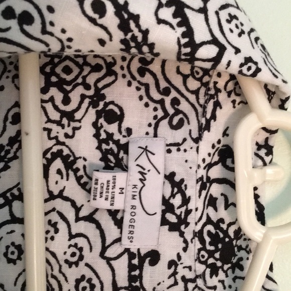 Kim Rogers Black and White Shirt - Picture 2 of 3